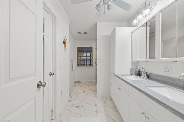Bathroom, Dual Sink Vanities, Interior, Marble