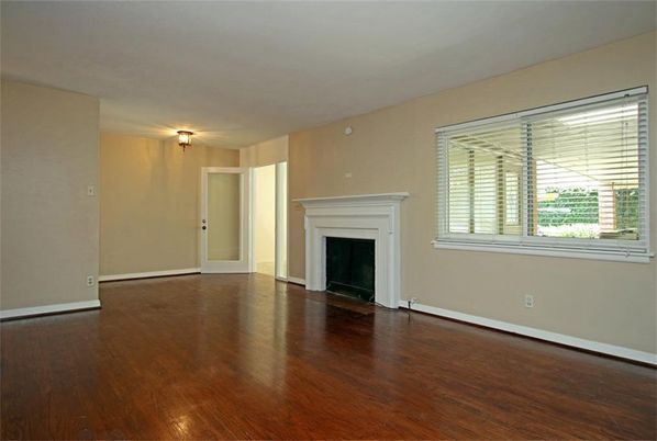 Empty room, Fireplace, Interior, Wood Texture Flooring