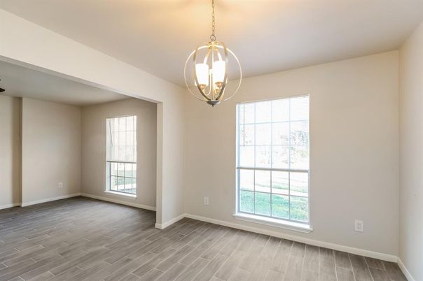 Empty room, Interior, Pendant Lights, Wood Texture Flooring