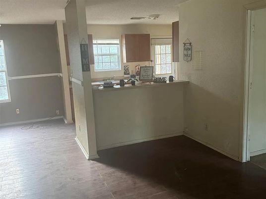 Interior, Kitchen, Wood Texture Flooring