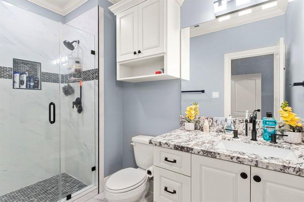 Bathroom, Glass Shower, Interior