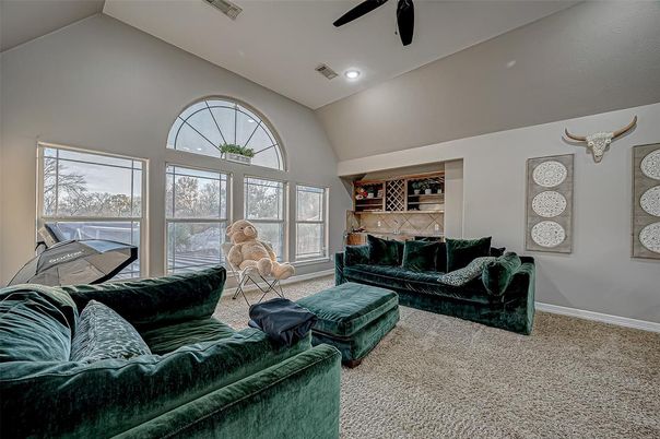 Interior, Living room, Recessed Lighting