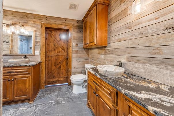 Bathroom, Interior, Marble, Wooden Walls