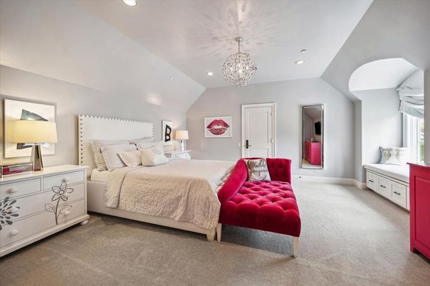 Bedroom, Interior, Pendant Lights, Recessed Lighting