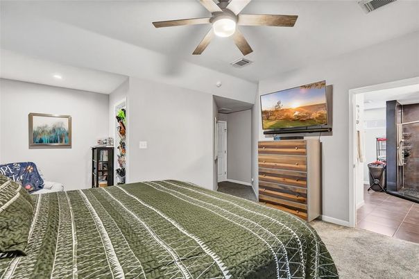 Bedroom, Interior, Recessed Lighting