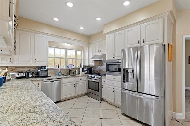 Interior, Kitchen, Recessed Lighting, Stainless Steel Appliances
