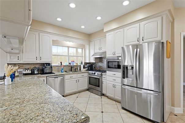 Interior, Kitchen, Recessed Lighting, Stainless Steel Appliances
