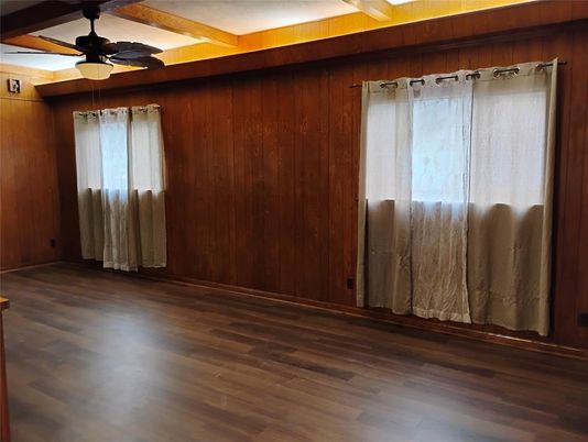 Empty room, Interior, Wood Texture Flooring, Wooden Walls
