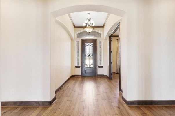 Chandelier, Interior, Wood Texture Flooring