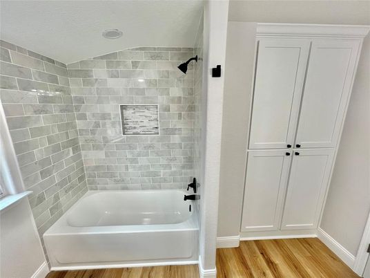 Bathroom, Interior, Wood Texture Flooring