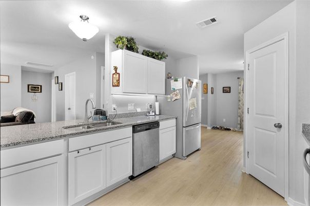 Interior, Kitchen, Wood Texture Flooring