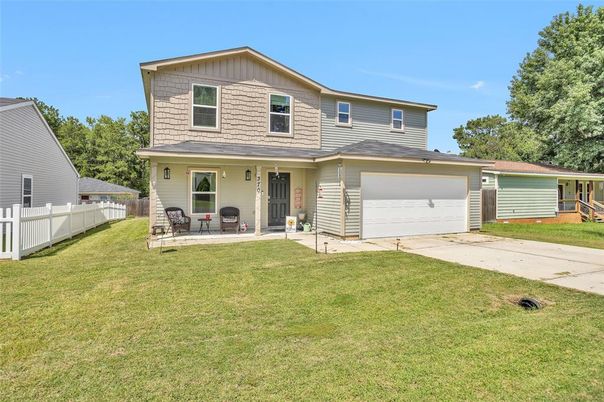 Attached, Backyard, Exterior, Facade, Farmhouse