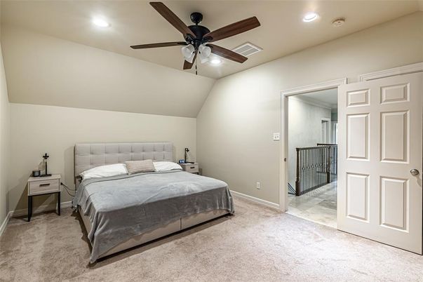 Bedroom, Interior, Recessed Lighting