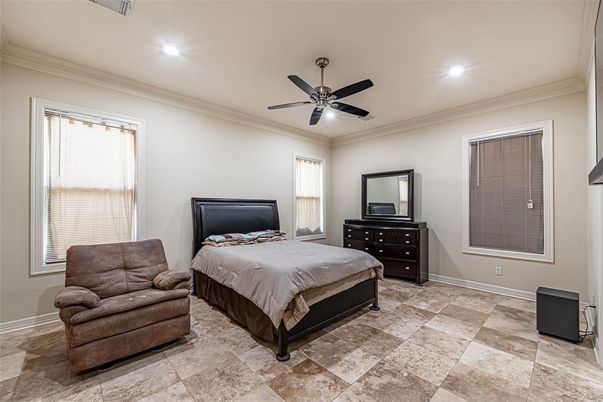 Bedroom, Interior, Recessed Lighting