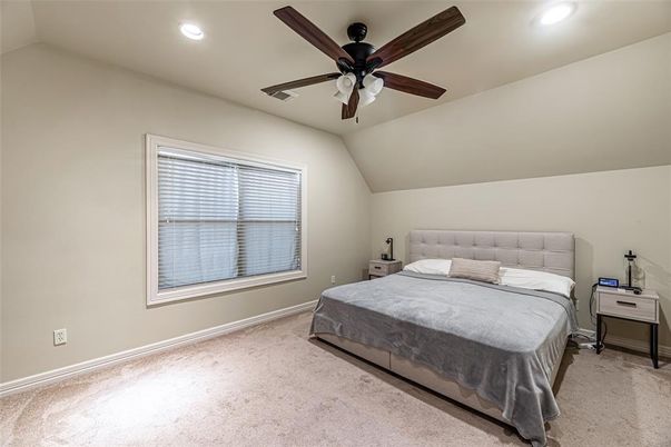 Bedroom, Interior, Recessed Lighting