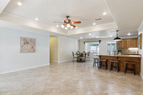 Dining room, Interior, Kitchen, Pendant Lights, Recessed Lighting