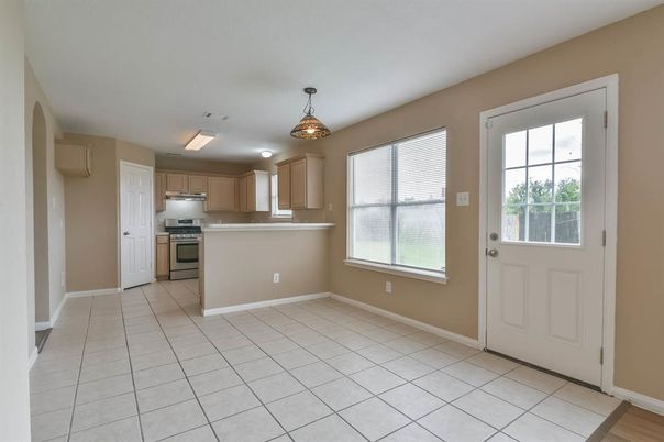 Chandelier, Interior, Kitchen, Stainless Steel Appliances