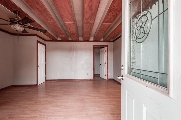 Empty room, Interior, Wooden Ceilings, Wood Texture Flooring