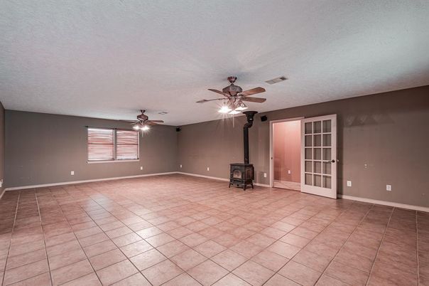 Empty room, Fireplace, Interior