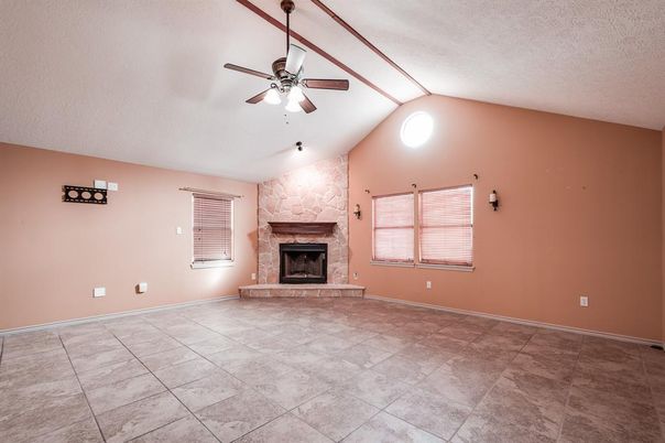 Empty room, Fireplace, Interior