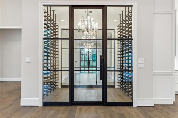 Chandelier, Interior, Wine Storage, Wood Texture Flooring
