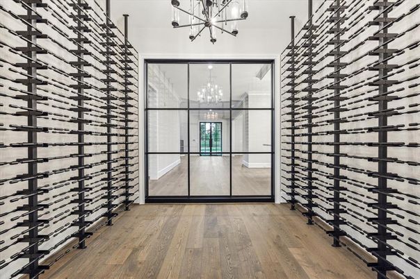 Interior, Pendant Lights, Wine Storage, Wood Texture Flooring