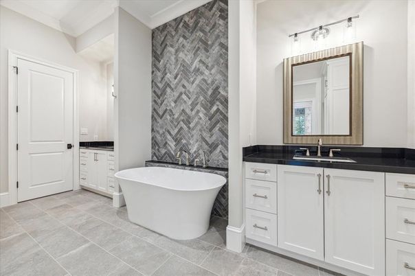 Bathroom, Dual Sink Vanities, Free Standing Baths, Interior
