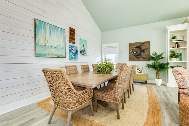 Dining room, Interior, Wood Texture Flooring