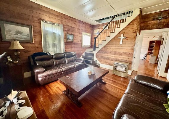 Interior, Living room, Wood Texture Flooring, Wooden Walls