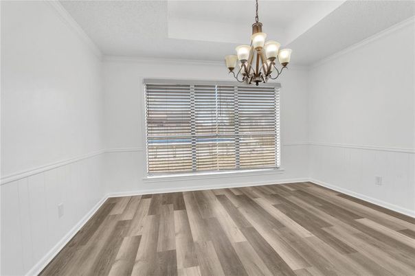 Chandelier, Empty room, Interior, Wood Texture Flooring
