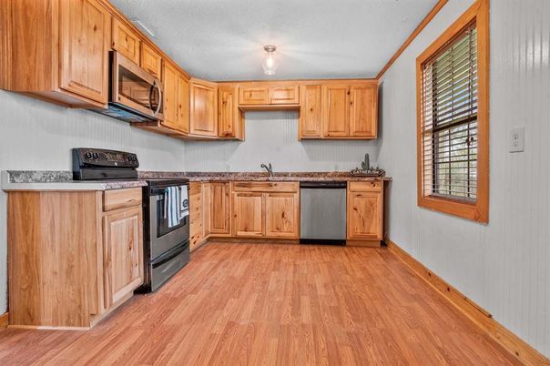 Interior, Kitchen, Wood Texture Flooring