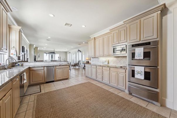 Interior, Kitchen, Recessed Lighting, Stainless Steel Appliances