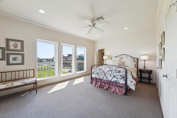 Bedroom, Interior, Recessed Lighting