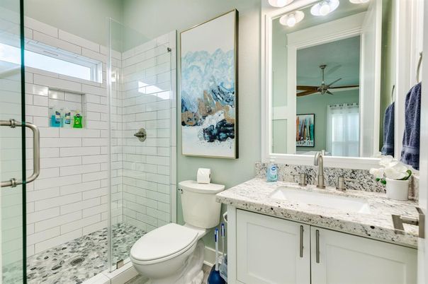 Bathroom, Glass Shower, Interior