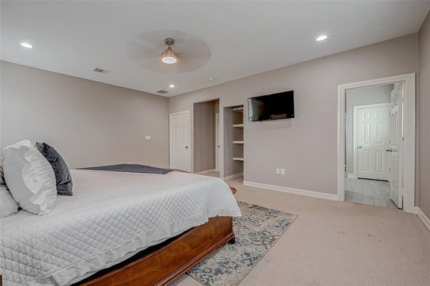 Bedroom, Interior, Recessed Lighting