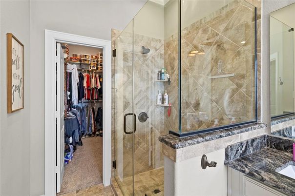Bathroom, Glass Shower, Interior, Walk-in Closets
