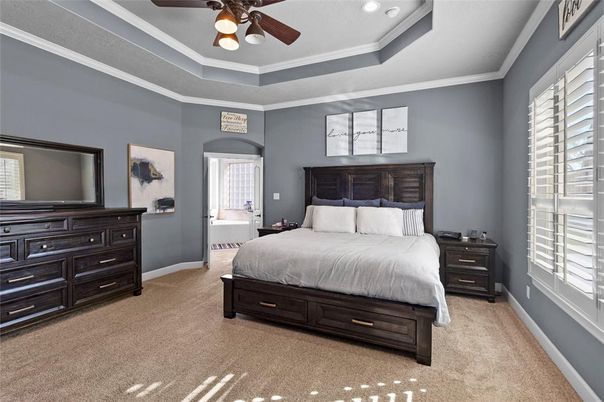 Bedroom, Interior, Recessed Lighting