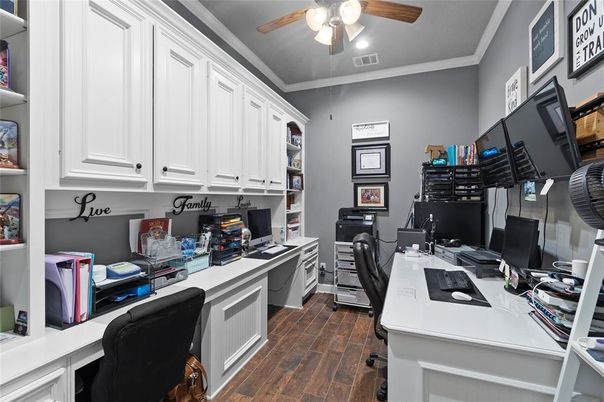 Home Office, Interior, Wood Texture Flooring