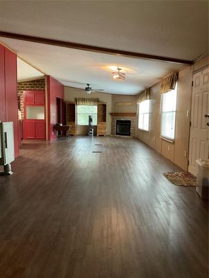 Empty room, Fireplace, Interior, Wood Texture Flooring