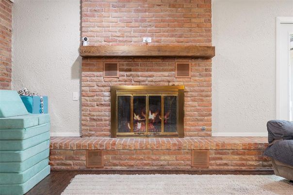 Fireplace, Interior, Stone Walls