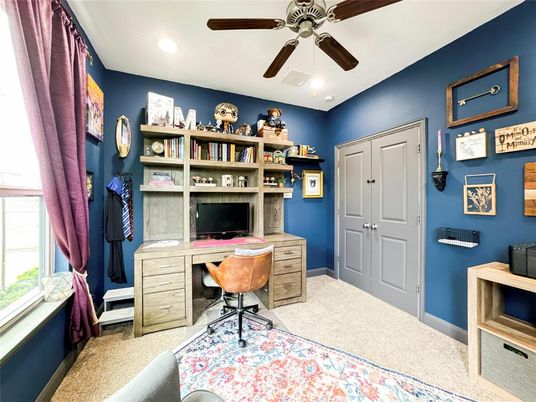 Home Office, Interior, Recessed Lighting