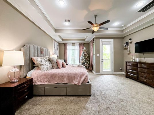 Bedroom, Interior, Recessed Lighting