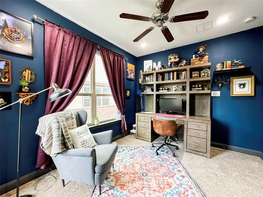 Home Office, Interior, Recessed Lighting