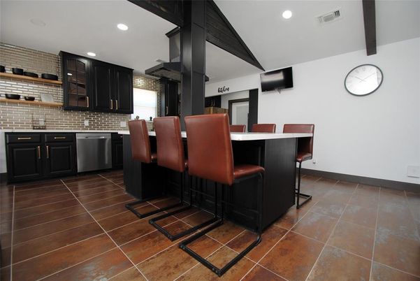 Dining room, Interior, Kitchen, Recessed Lighting, Stainless Steel Appliances