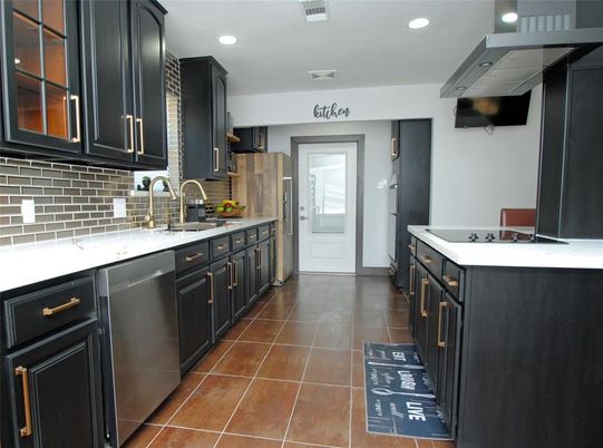 Interior, Kitchen, Recessed Lighting, Stainless Steel Appliances