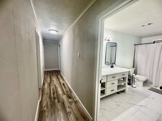 Bathroom, Interior, Marble, Wood Texture Flooring
