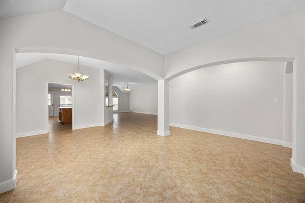 Chandelier, Empty room, Interior