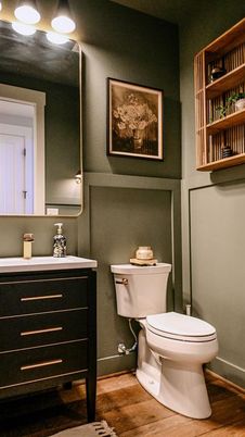 Bathroom, Interior, Wood Texture Flooring