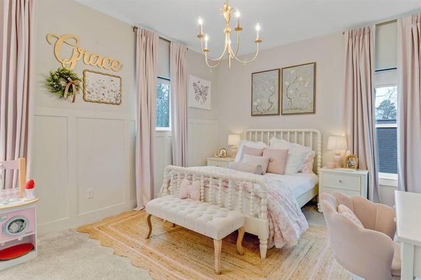 Bedroom, Chandelier, Interior