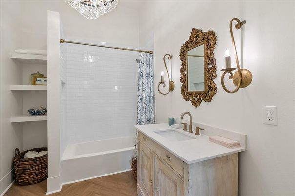 Bathroom, Interior, Wood Texture Flooring